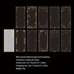 20PCS PACK Collage Book Midsummer Starry Series