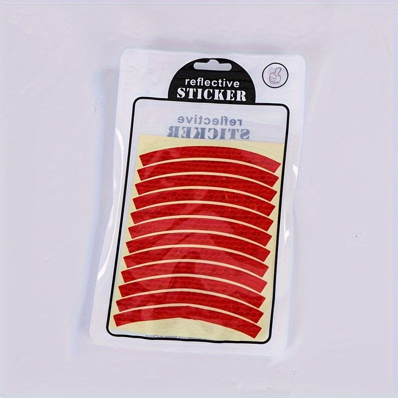 Bicycle Wheel Reflective Sticker Helmet Wheel Ring Protective Strip