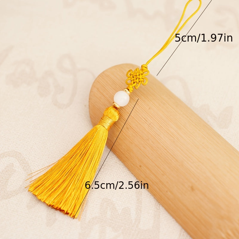 10pcs Chinese Knot Tassel Pendant Bookmark U Plate Ear Sachet Random