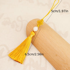 10pcs Chinese Knot Tassel Pendant Bookmark U Plate Ear Sachet Random