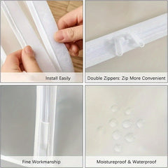 Transparent Suit Dust Cover Bags Hanging Clothes Storage Bags