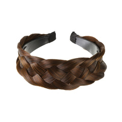 Synthetic Braided Hairband Wide Plaited Braids Headband