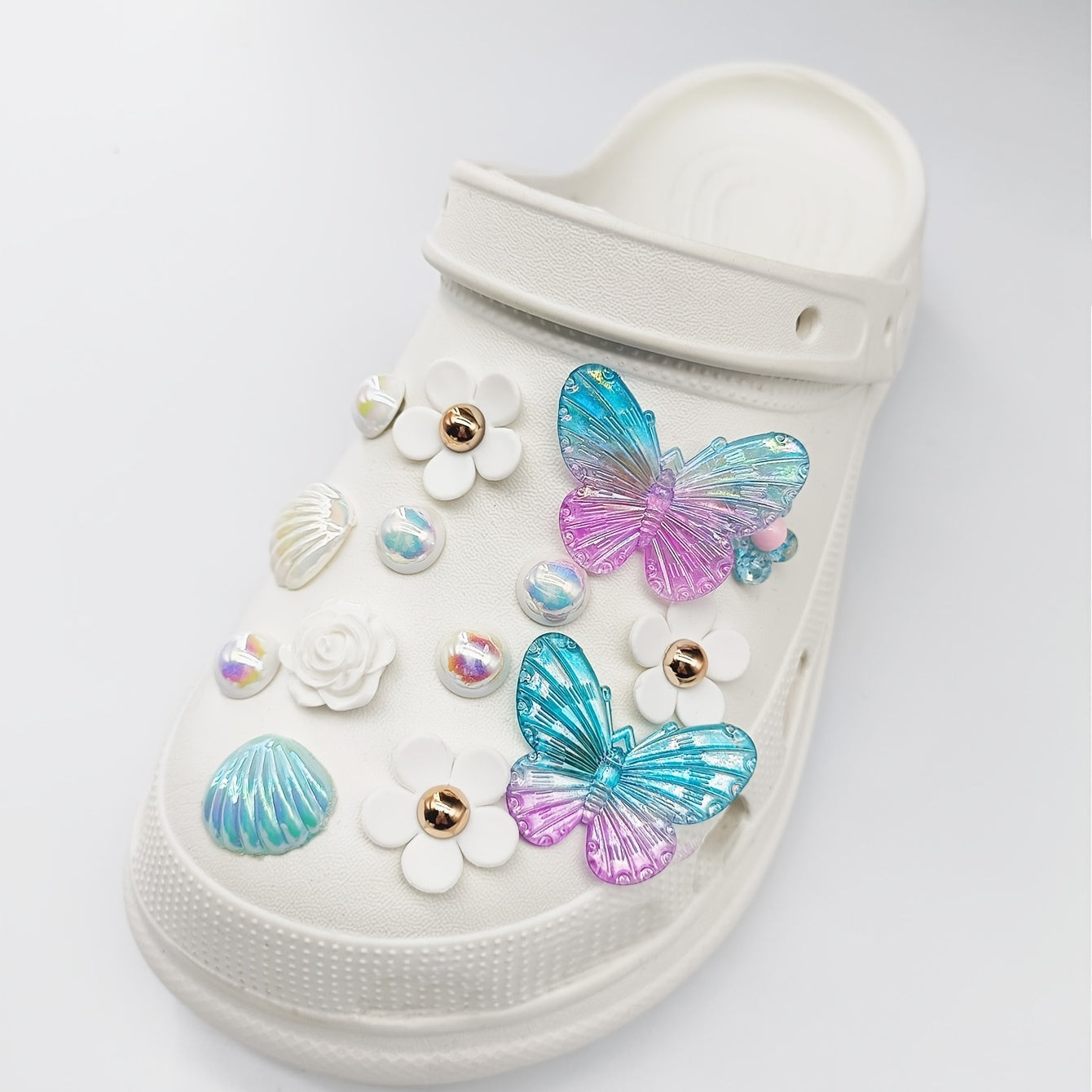 28pcs Colorful Butterfly Set for Clog Sandals DIY Accessories