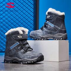 Men's Warm Fleece Snow Boots Non slip Ankle Boots