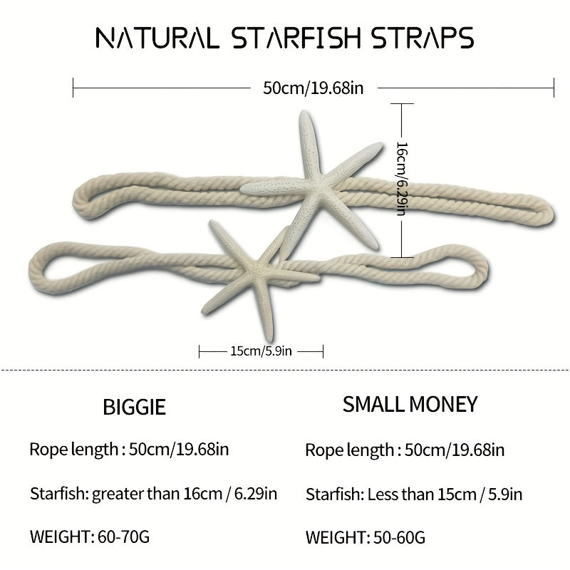 Natural Starfish Curtain Tiebacks for Home Decor