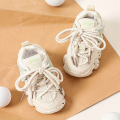 Girls Lightweight Lace Up Sneakers Anti Slip