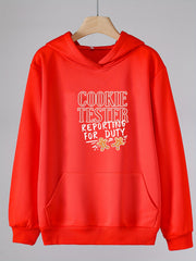 Christmas Girls Letter Print Hooded Sweatshirt for Winter