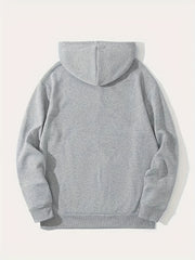 Smile & Dare Print Hoodie Men's Graphic Pullover Hooded Sweatshirt