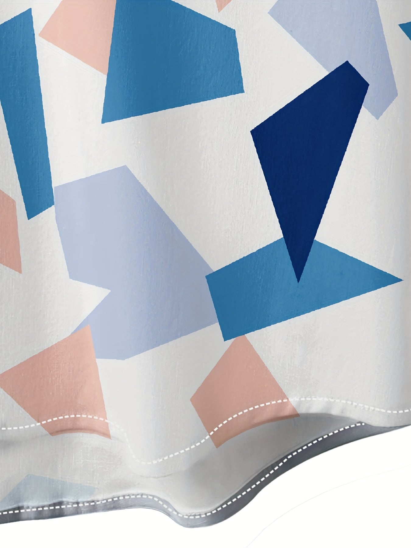 Men's Geometric Print Button Up Short Sleeve Shirt