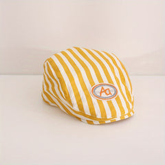 Striped Letter Casual Summer Hat for Men Women