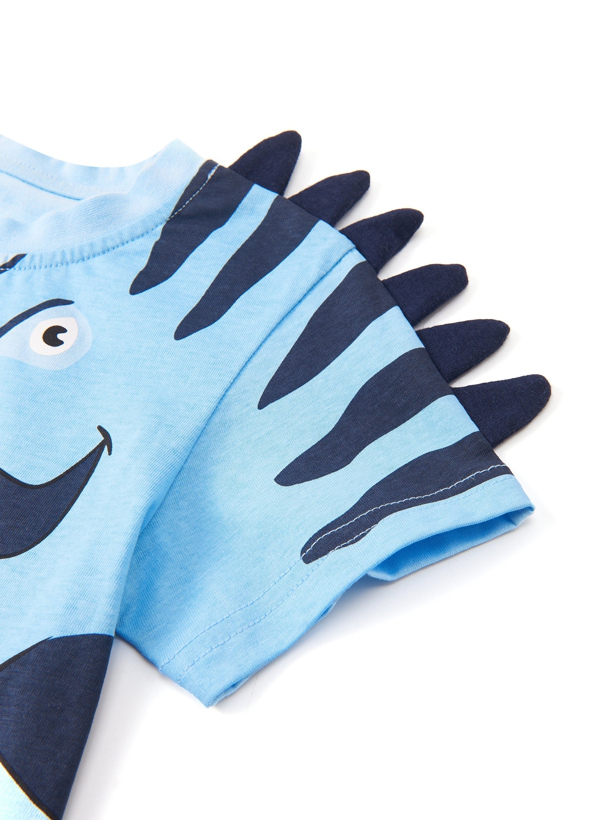 Boys T rex Dinosaur Graphic Casual Outfit Tee & Shorts for Summer