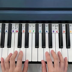 Piano Note Sticker Key Silicone Beginner's Kit