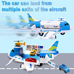 Airplane Toy with Mini Toy Cars Storage Series, Educational Toy for Kids