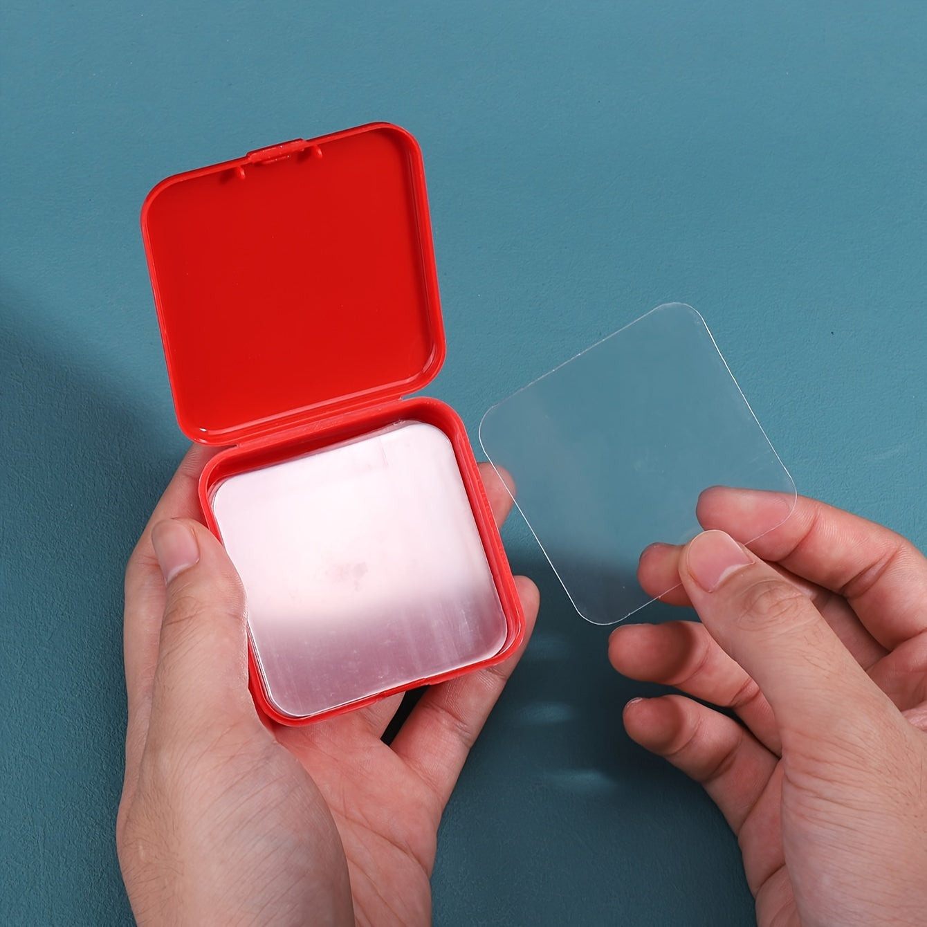 10pcs Boxed Transparent Double Sided Adhesive Non-marking Stickers