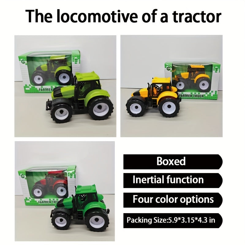 Toy Car Farm Tractor Puzzle Boy Toy Car Packaging Gift