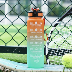 32oz Leak Proof Plastic Straw Water Bottle for Fitness and Travel