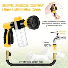 Foam Water Gun for High Pressure Car Washing with 4 Connectors