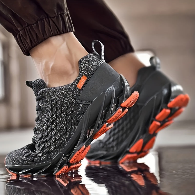 Men's Blade Type Sneakers Breathable Non-Slip Shoes for Outdoor Activities
