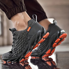 Men's Blade Type Sneakers Breathable Non-Slip Shoes for Outdoor Activities