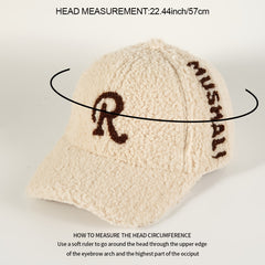 Winter Thickened Lambswool Baseball Cap