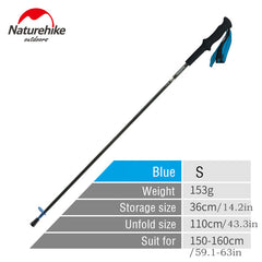 Collapsible Carbon Fiber Walking Sticks for Hiking