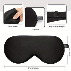 Smooth Solid Sleep Eye Mask Blackout Blindfold for Travel Rest Night Shift