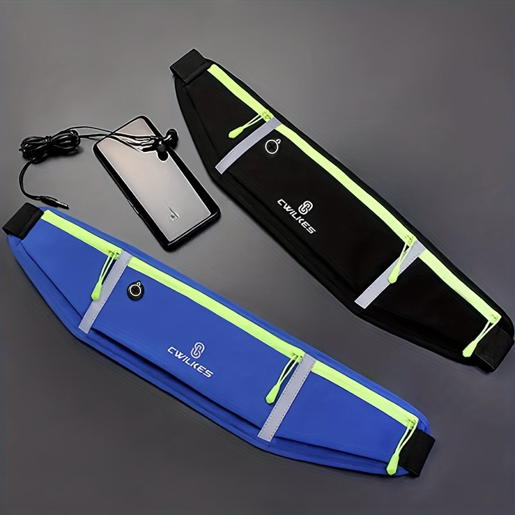 3-Pocket Waterproof Sports Fanny Pack - Phone Storage Bag for Outdoor Activities