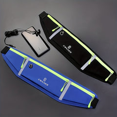3-Pocket Waterproof Sports Fanny Pack - Phone Storage Bag for Outdoor Activities