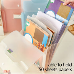 Expanding File Organizer With Handle, Fit For Student - A4 Letter Size