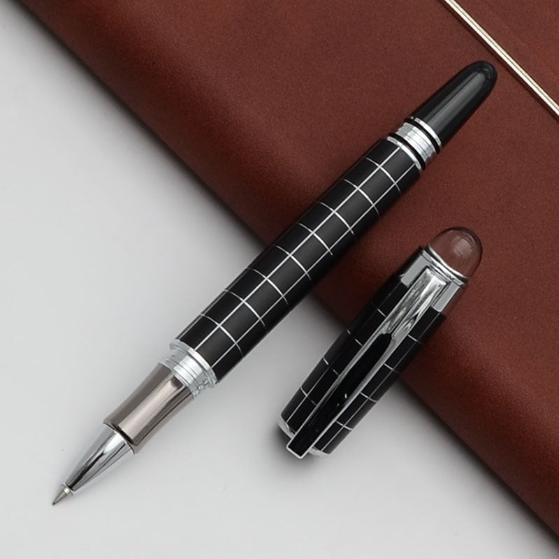 Lacquer Metal Roller Ball Pen Silver Clip 2 Colors Office Business School Gift