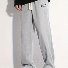 Men's Casual Cotton Loose Fit Drawstring Pants