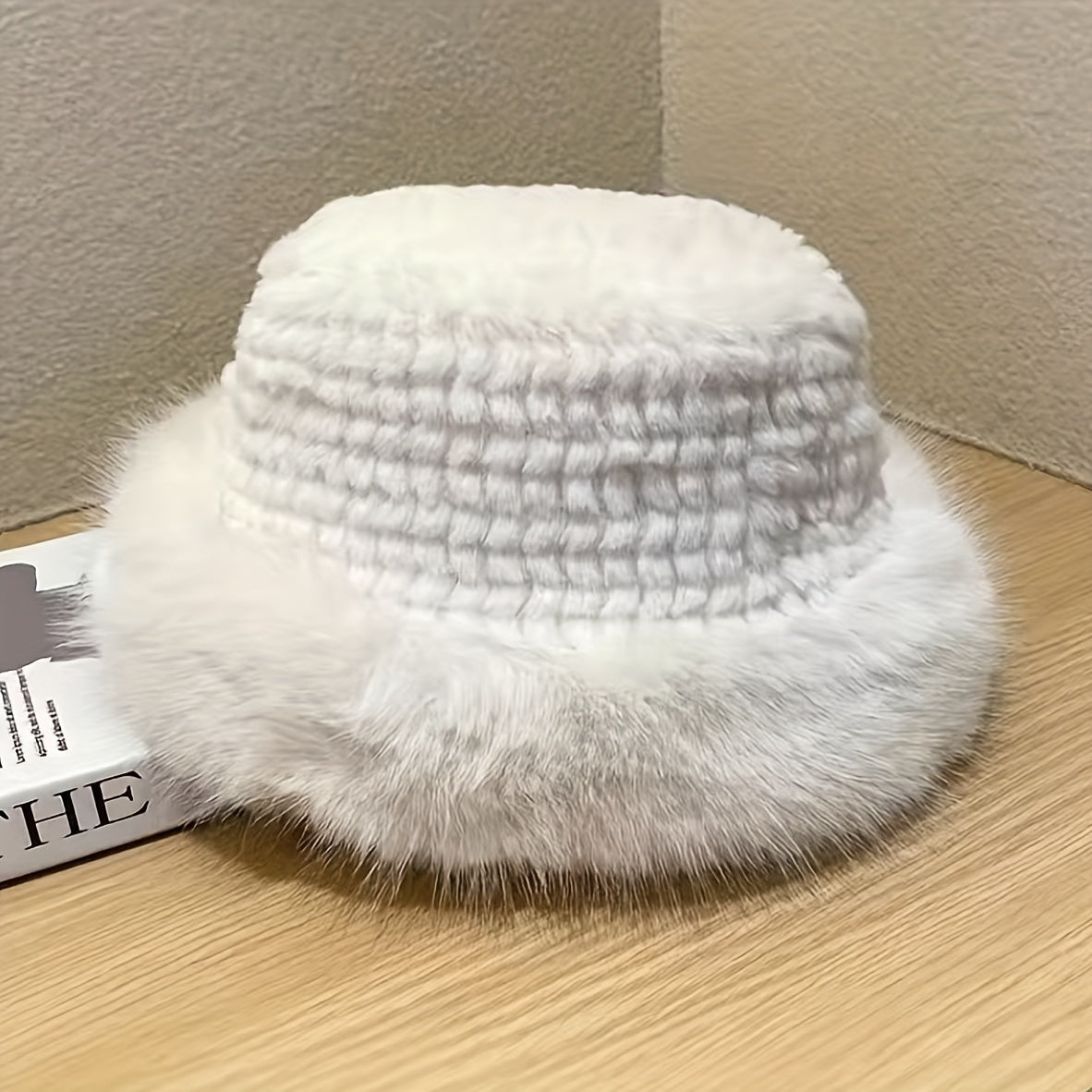 Women Winter Soft Warm Fisherman Hat Thick Outdoor Bucket Caps