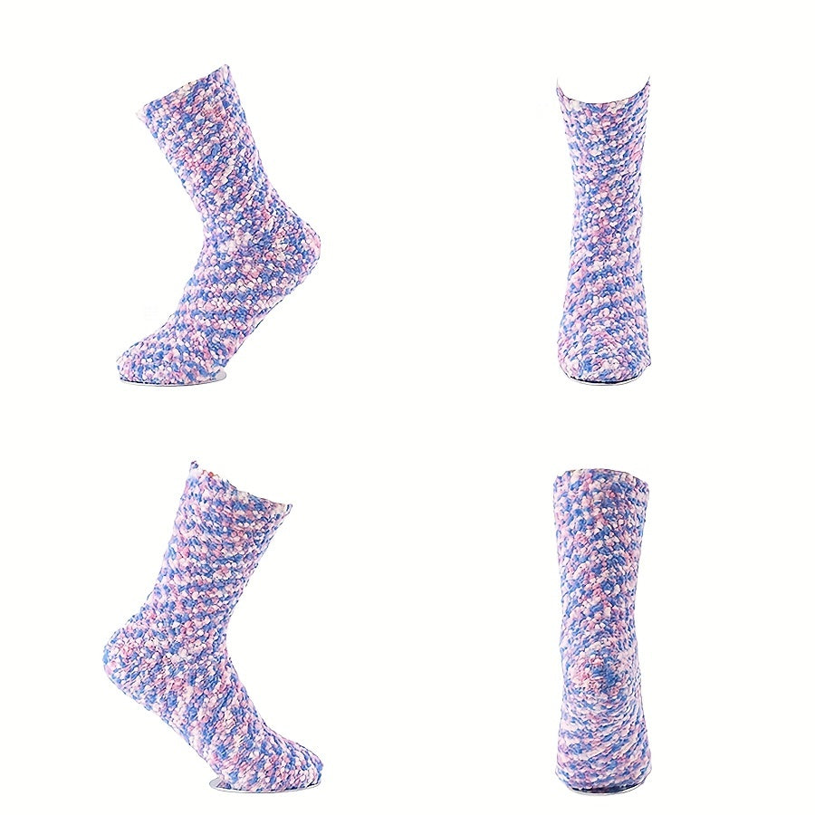 Soft Fuzzy Floor Socks Women's Mid Tube Stockings