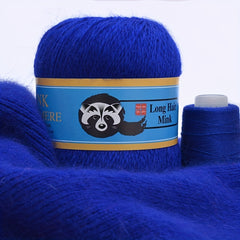 Long Plush Mink Cashmere Wool Yarn 20g 50set w/Markers Fine Hand Knitting Thread