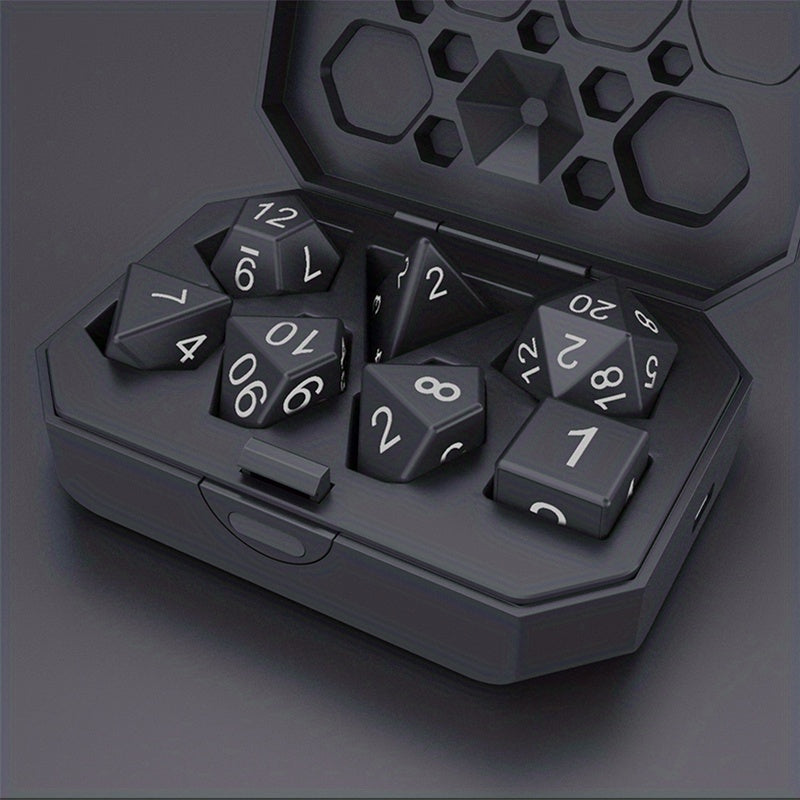 7Pcs LED Dice USB Rechargeable Role Playing Dice