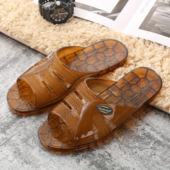 Men's Lightweight Non Slip Open Toe Quick Drying Slides