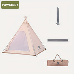 Portable Cotton Tent Outdoor Camping Pyramid Shaped Rainproof Canopy