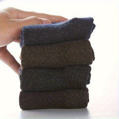 Men's Winter Warm Soft & Comfortable Socks - 4 Pairs
