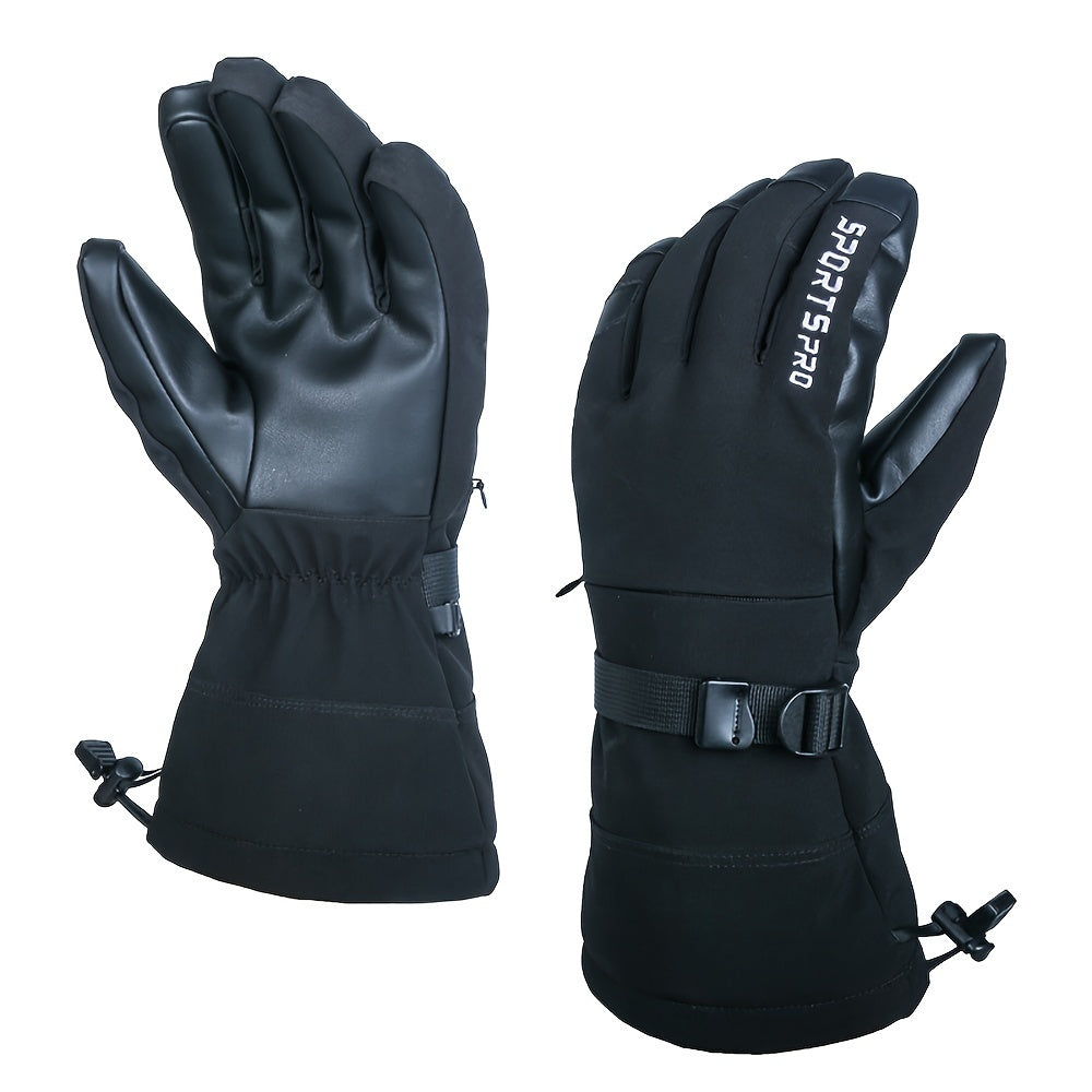 Waterproof Touch Screen Winter Skiing Gloves Unisex Warm Keeping Breathable