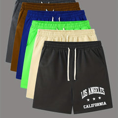 Men's Comfy Elastic Waist Drawstring Shorts for Summer