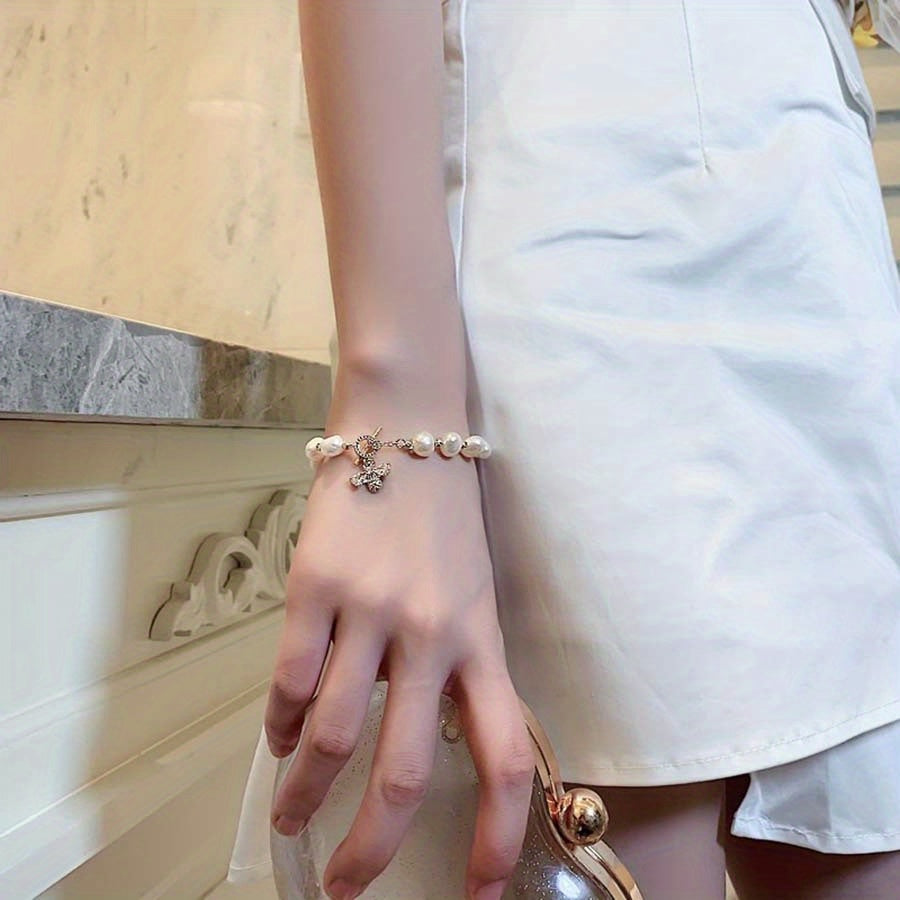 Baroque Shaped Pearl Bracelet for Teen Girls