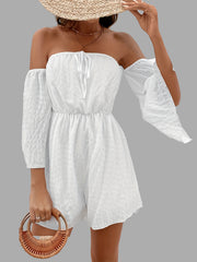 Casual Vacation Split Sleeve Romper Jumpsuit Women's Clothing