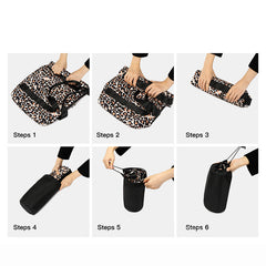Leopard Gym Bag Waterproof Travel Overnight Men Women Dance Class
