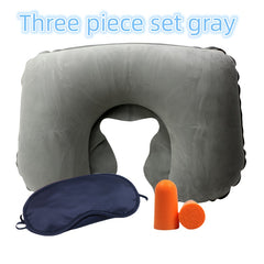 3pcs Inflatable U Shaped Neck Pillow Set - Travel Accessories