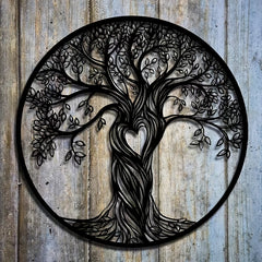 Iron Love Tree Of Life Wall Decoration Hanging Farm Wall Hanging