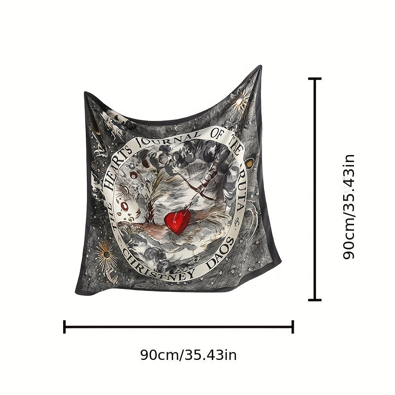 Boho Print Bandana Vintage Square Scarf Silk Shawl Classic Head Wraps For Women