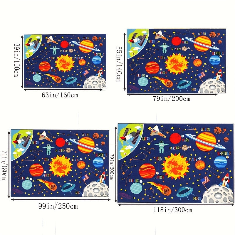 Soft Fluffy Solar System Large Carpet Area Carpet Living Room Bedroom