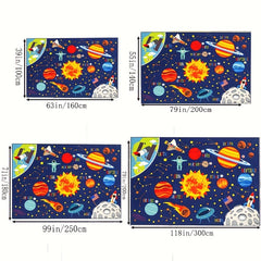 Soft Fluffy Solar System Large Carpet Area Carpet Living Room Bedroom
