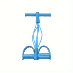 4-Tube Pedal Puller Yoga Fitness Resistance Rope for Core Training