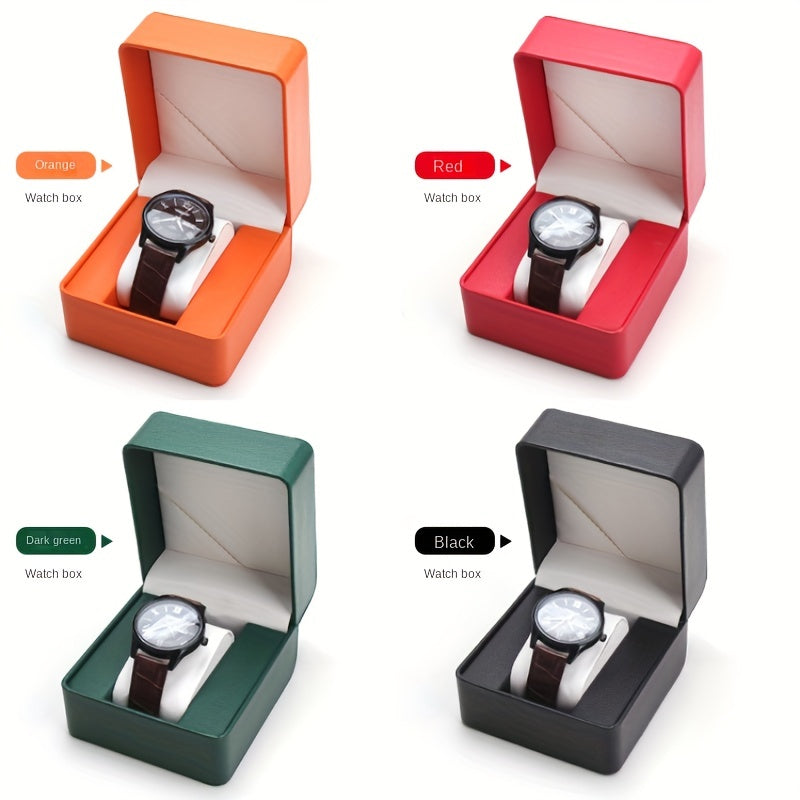 PU Leather Watch Storage Box Gift Packaging